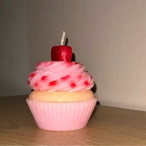 Mini Figural Cupcake Dessert Candle